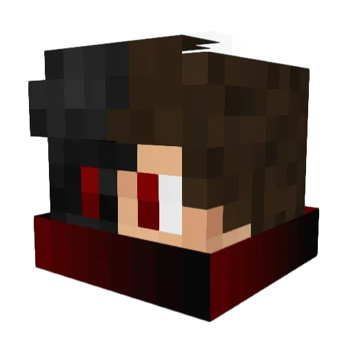 _Oxiz Minecraft avatar head, 3D render
