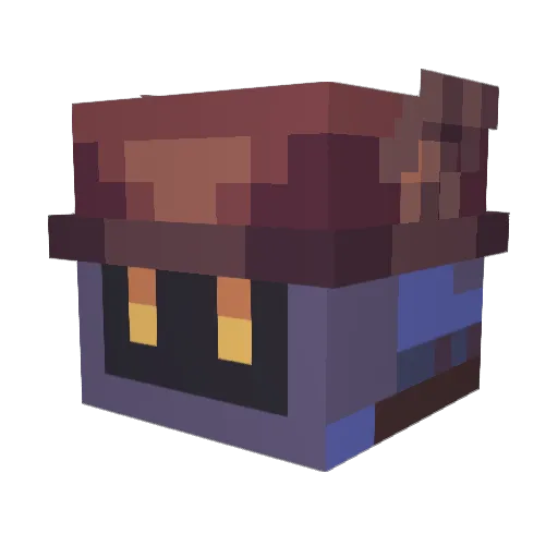 _Ozymandius Minecraft avatar head, 3D render