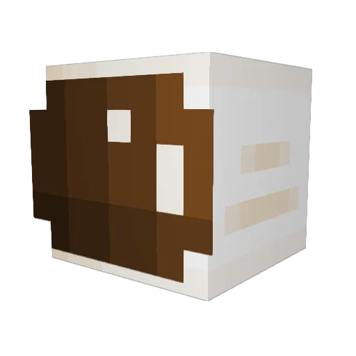 _P3rcival Minecraft avatar head, 3D render