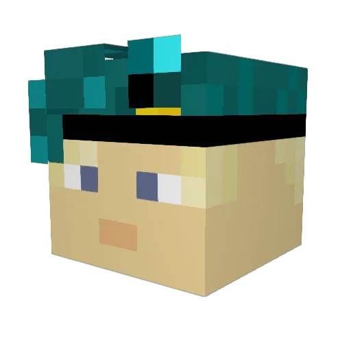 _P9nda_ Minecraft avatar head, 3D render