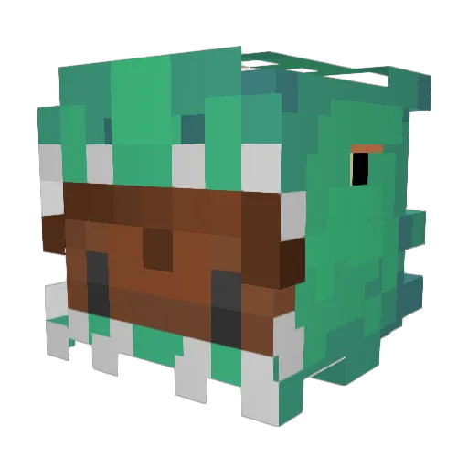 _PERD Minecraft avatar head, 3D render
