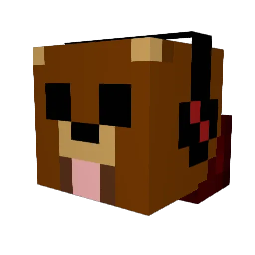 _PERIGO_ Minecraft avatar head, 3D render