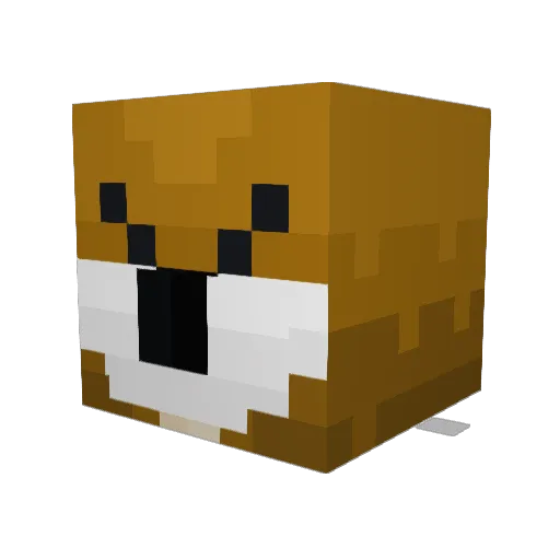 _PHR Minecraft avatar head, 3D render