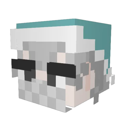 _PROPOFOL_ Minecraft avatar head, 3D render
