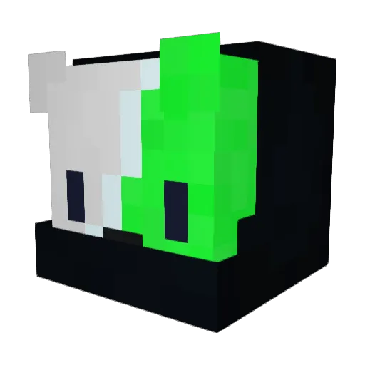 _PUGNO_YT Minecraft avatar head, 3D render