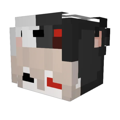 _P_A_N_I_K_A_ Minecraft avatar head, 3D render