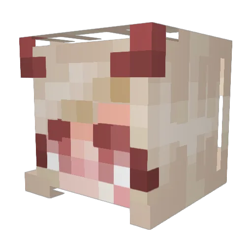 _P_a_p_a_ Minecraft avatar head, 3D render
