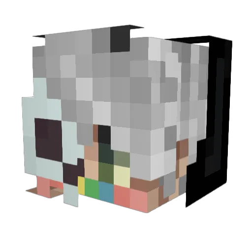 _PaNdA_gAM3R_ Minecraft avatar head, 3D render