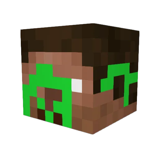 _Pablo12 Minecraft avatar head, 3D render