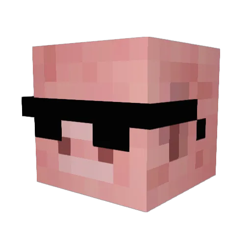 _PabloEscobar Minecraft avatar head, 3D render
