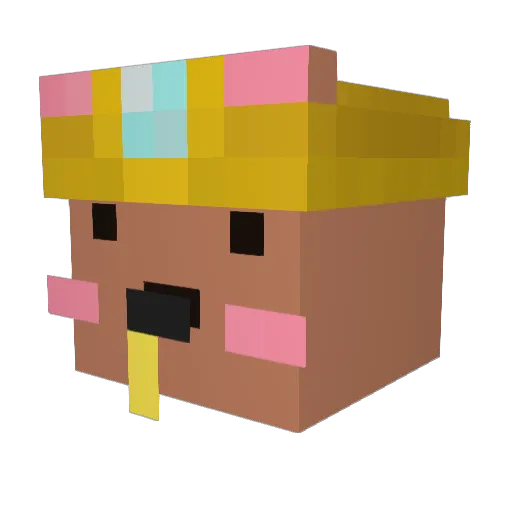 _Pablo_25_O Minecraft avatar head, 3D render