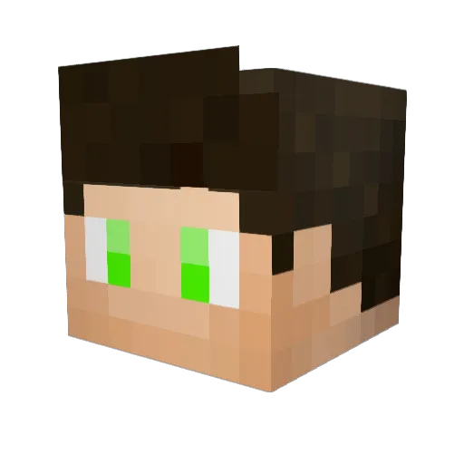 _Pablow_ Minecraft avatar head, 3D render