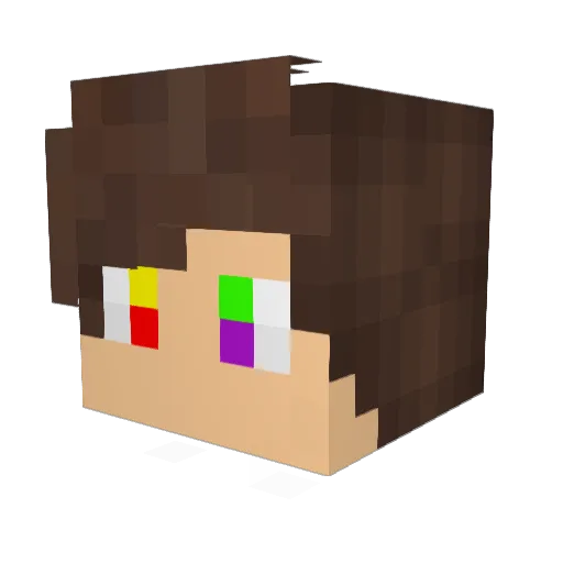 _PagTop_ Minecraft avatar head, 3D render