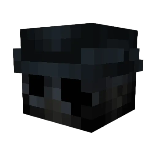 _Pan01 Minecraft avatar head, 3D render