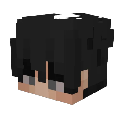 _PanOski Minecraft avatar head, 3D render