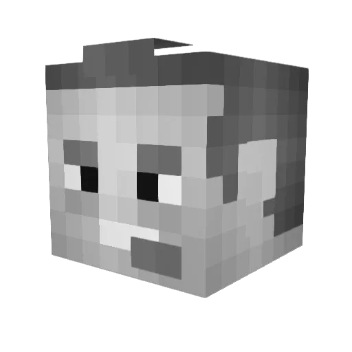 _PanVlad_ Minecraft avatar head, 3D render