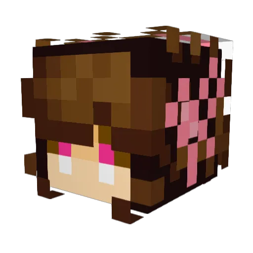 _Panasonic Minecraft avatar head, 3D render