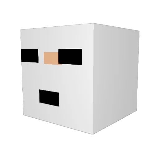 _PancakeMann Minecraft avatar head, 3D render
