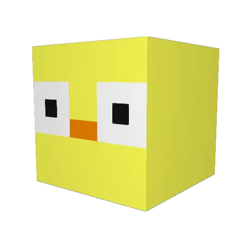 _PandaBoy_ Minecraft avatar head, 3D render
