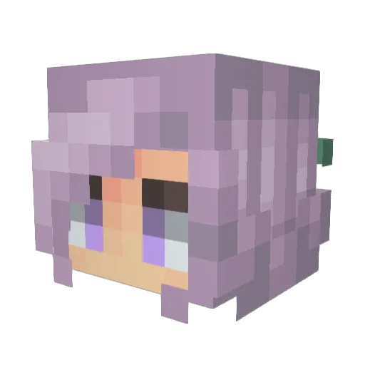 _PandaLily_ Minecraft avatar head, 3D render