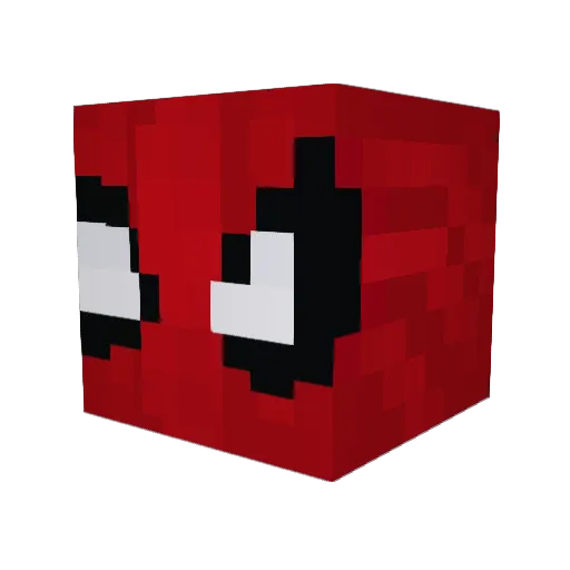 _Panda_Blu_ Minecraft avatar head, 3D render