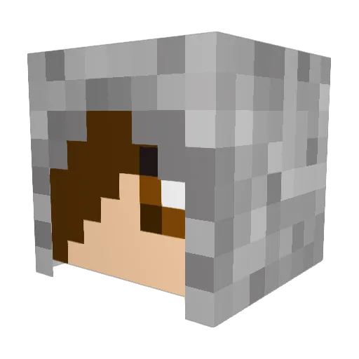 _Pandacorn_ Minecraft avatar head, 3D render