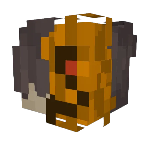 _Pann_ Minecraft avatar head, 3D render