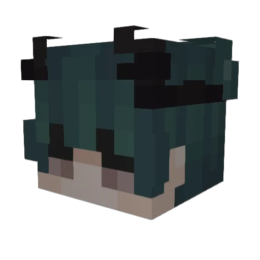 _Pap3rr Minecraft avatar head, 3D render