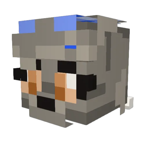 _Paramnesia_ Minecraft avatar head, 3D render