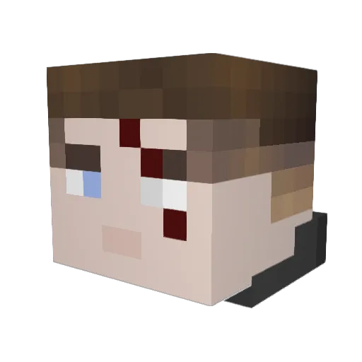 _Parish_ Minecraft avatar head, 3D render