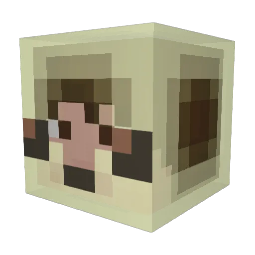 _Parseval Minecraft avatar head, 3D render