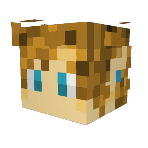 _Pasi_ Minecraft avatar head, 3D render