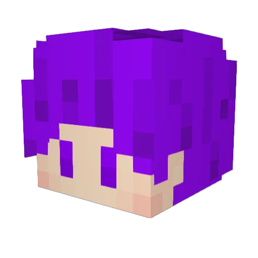 _Passer Minecraft avatar head, 3D render