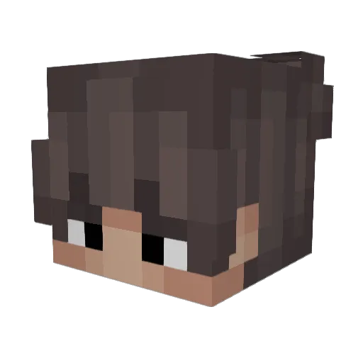 _Pastab0x_ Minecraft avatar head, 3D render