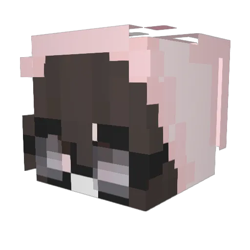 _Patchii Minecraft avatar head, 3D render