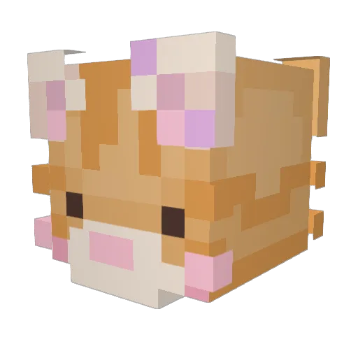 _Patie_ Minecraft avatar head, 3D render