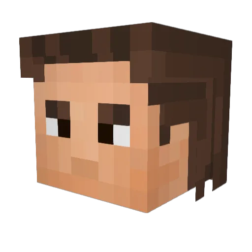 _Patriq Minecraft avatar head, 3D render