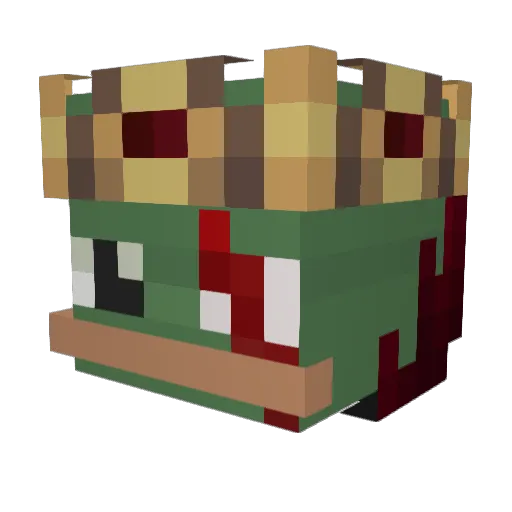 _Pawok_ Minecraft avatar head, 3D render