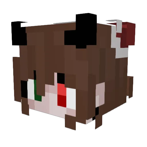 _Pearrr Minecraft avatar head, 3D render