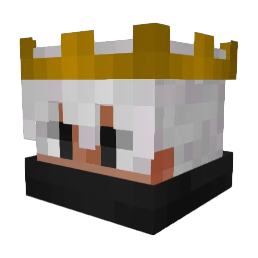 _Pedru Minecraft avatar head, 3D render