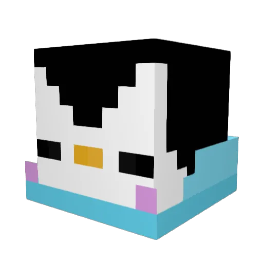 _Peingas_ Minecraft avatar head, 3D render