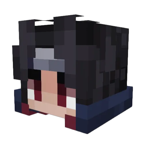 _PekeF Minecraft avatar head, 3D render