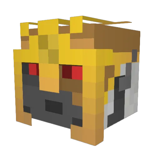 _Pellinore_ Minecraft avatar head, 3D render