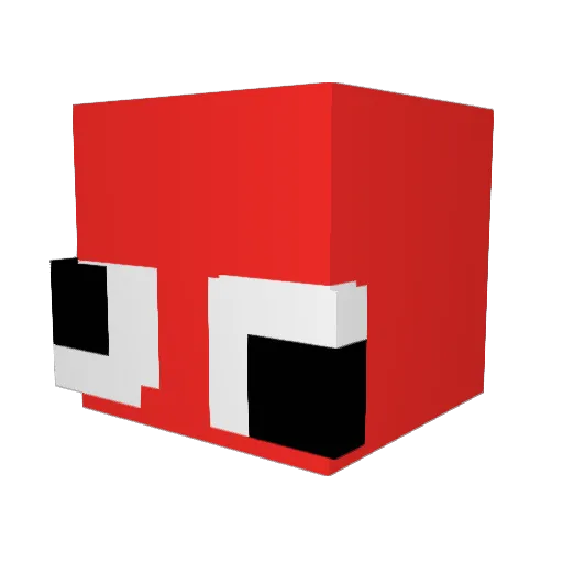 _Penginz Minecraft avatar head, 3D render