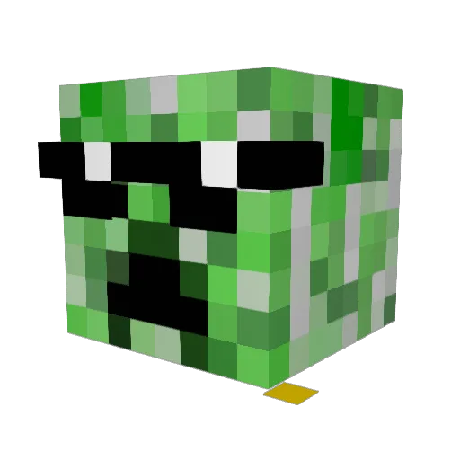 _Pengu1nn_ Minecraft avatar head, 3D render