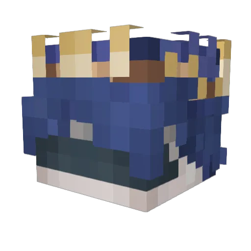 _Penumbral_ Minecraft avatar head, 3D render