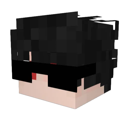 _Pepezin Minecraft avatar head, 3D render