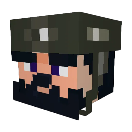 _Peps__ Minecraft avatar head, 3D render