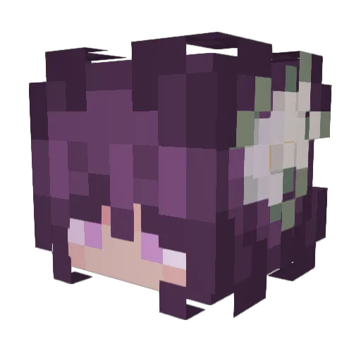 _Perception Minecraft avatar head, 3D render