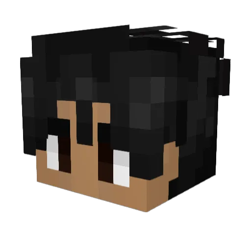 _Pereda Minecraft avatar head, 3D render